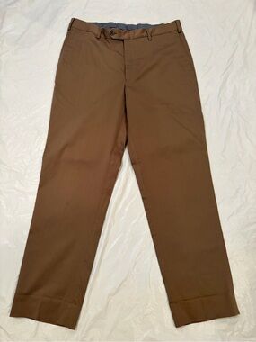 J. HIlburn Pants Men's 34x30 Tan Flat Front